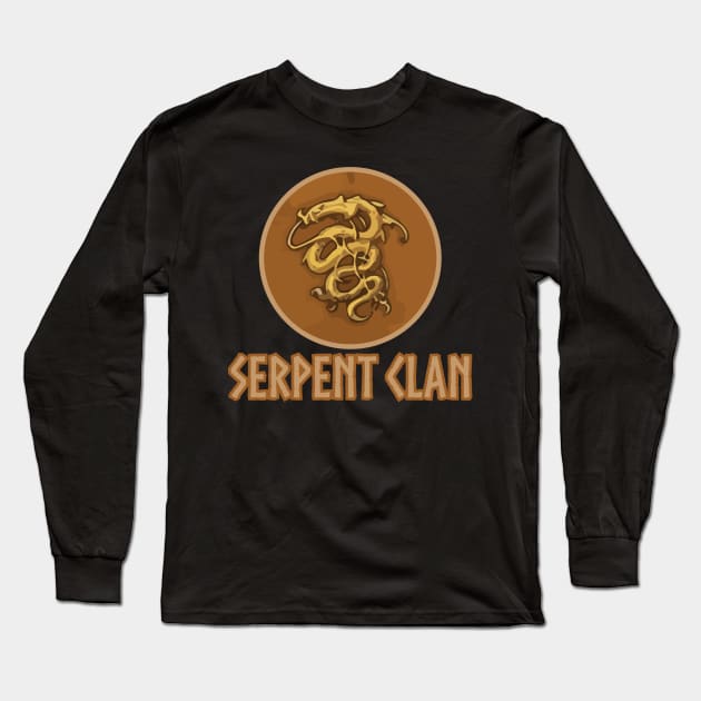 Blood Rage Serpent Clan Board Game Graphic - Tabletop Gaming Long Sleeve T-Shirt by MeepleDesign